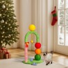 Angel Sar 29in Christmas Cat Tree Tower, Sisal Scratcher with Dangling Balls, Candy Cane Design Scratching Post for Indoor Cats - 3 of 4