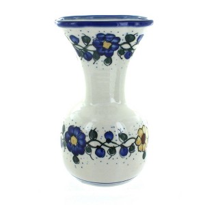 Blue Rose Polish Pottery Geranium Vase - 1 of 1