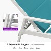 PURPLE LEAF Outdoor Chaise Lounge Set  Adjustable  Recliner with Side Table Outside  Aluminum Chaise Lounger - 3 of 4