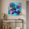 Art Remedy Jewel Toned Butterfly Colorful buterfly and flowers wall art Framed - 2 of 4
