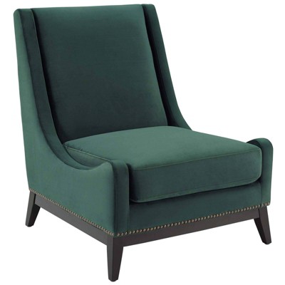 target green velvet chair