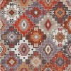HomeRoots 10' X 14' Rust Lavender And Ivory Southwestern Washable Indoor Outdoor Area Rug - 4 of 4