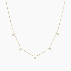 Bearfruit Jewelry Sterling Silver 18k Gold Plated Callie Drop Pendant Necklace - 1 of 3