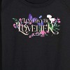 Women's - Wicked - Glinda Lightweight French Terry Wide Neck Long Sleeve Graphic Shirt - 2 of 4