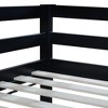 NicBex Twin over Twin Bunk Bed Low Height Wooden Bed Frame House Shape Design with Ladder and Full Length Guardrail, No Box Spring Required - 4 of 4