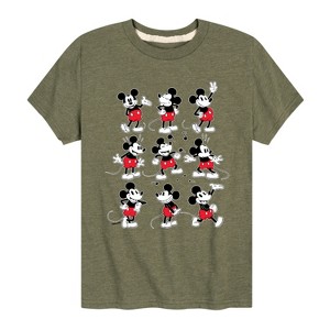 Boys' - Disney - Mickey Poses Grid Short Sleeve Graphic T-Shirt - 1 of 4