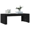 vidaXL Coffee Table Black 40.2 in.x19.7 in.x14.2 in. Engineered Wood - 3 of 4