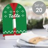 Big Dot of Happiness Ugly Sweater - Holiday and Christmas Party Double-Sided 5 x 7 inches Cards - Table Numbers - 1-20 - 2 of 4