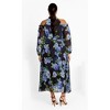 Women's Plus Size Promise Print Maxi Dress - blue | CITY CHIC - 2 of 4