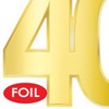 Beistle Foil  Birthday Cutouts, 4.5"-11.5", Choose from several milestone birthday options (12/Pkg) - 4 of 4