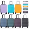 20" Carry On Luggage With 360 Degree Spinner Wheels Lightweight Suitcase With Adjustable Pull Rod For Men Women - 4 of 4
