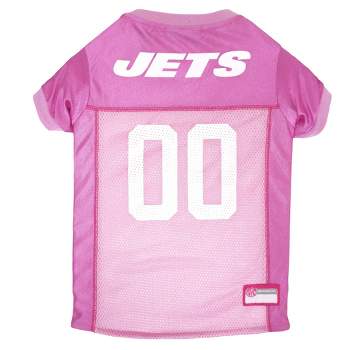NFL New York Jets Pets First Pink Pet Football Jersey - Pink XS