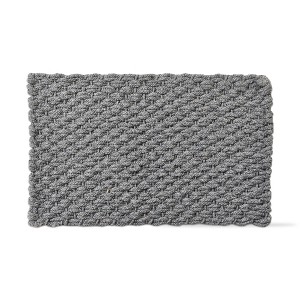 tagltd 1'6"x2'6" Handwoven Doormat Grey Solid Rectangle Indoor and Outdoor Polypropylene Door Welcome Mat - 1 of 1