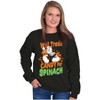 Halloween Popeye Candy For Spinach Sweatshirt for Men or Women Brisco Brands - 3 of 4