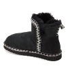 Fireside by Dearfoams Women's Perth Genuine Shearling Fold Down Bootie with Embroidery - 2 of 4