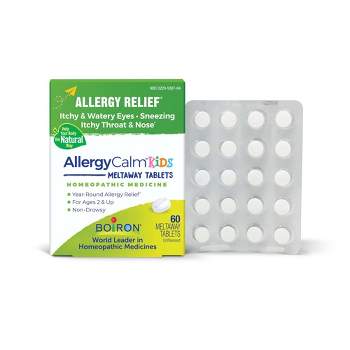 Boiron AllergyCalm Kids Homeopathic Medicine For Allergy Relief  -  60 Tablets
