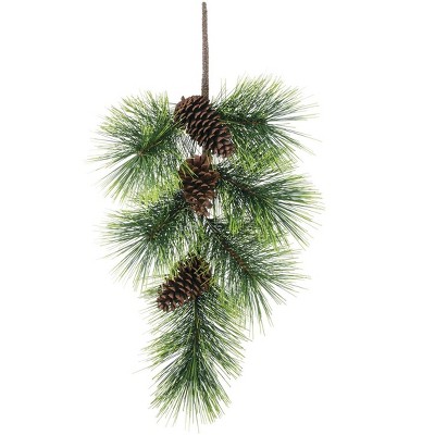 Sullivans Artificial Jumbo Pine with Cones Spray 36"L Green