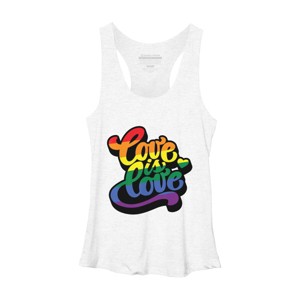 Adult Design By HumansLove Is Love Pride Lettering By Belugastore Racerback Tank Top - 1 of 2