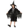 Whizmax Black Cloak Witch Costume with Hat--Classic Costume-Plusheddy Girl’s Witch Costume for Kids - image 2 of 4