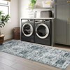 Washable Vintage Indoor Soft Non Slip Distressed Floral Print Area Rug - 3 of 4