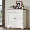 ORRD 16-Pair Shoe Cabinet with Drawer, Freestanding Entryway Storage Organizer for Living Room & Bedroom, White - 2 of 4