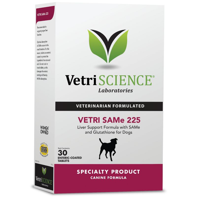Vetriscience Vetri-SAMe Liver Support 225 mg for Dogs 30 Tablets, 1 of 4