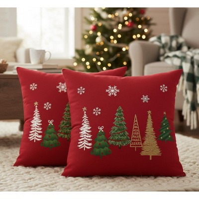 LISM 18x18 inches Christmas Pillowcases set of 2
