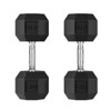 40Lb Pair Of Dumbbells PVC Hex Dumbbell Weight Set, Strength training Dumbbell, Carbon Steel ,for Fitness& Muscle Toning - 2 of 4