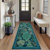 Jungle Print Washable Rug - Non-Slip Low Pile Stain Resistant Carpet for Living Room, Bedroom, Nursery, Playroom - 3 of 4