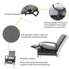 Kozyard Adjustable Outdoor Patio Reclining Lounge Chair with Cushion Extendable Metal Frame for Sunbathing, Reading, Relaxation - 4 of 4