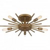 Quoizel Lighting 5 - Light Semi-Flush Mount in  Weathered Brass - 3 of 4