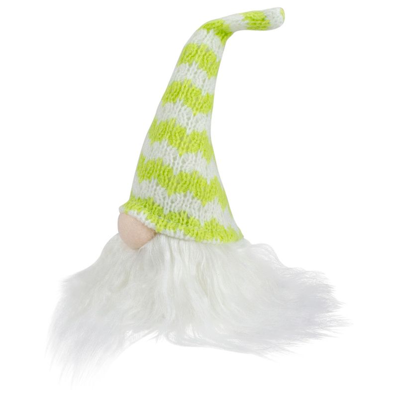 Northlight 7.5" Lime Green and White Striped Hat Spring Gnome, 4 of 6