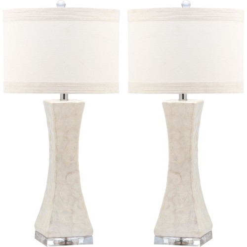 Table Lamp - White (Set of 2) - Safavieh