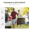 72.76''  Portable Sun Lounger, Folding Camping Cot, with Adjustable Backrest and Removable Pillow - 4 of 4