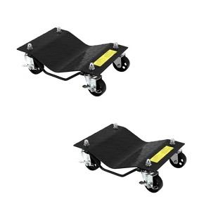 Car Dolly Capacity Heavy Duty Wheel Dollies for Moving Vehicles - 3" Steel Wheels with Tire Protection - Fits Cars, SUVs - 1 of 4