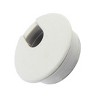Unique Bargains Office Computer Desk Plastic Cable Hole Cover Grommet 34mm Dia Light Gray - 3 of 4