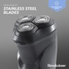 Brookstone 3-Head Flex Rotary Shaver – Rechargeable, Pivoting Heads for Smooth Shave - 3 of 4