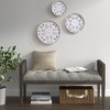 MAYEERTY White Floral 3-piece Carved Wood Wall Decor Set - 2 of 4