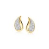Ross-Simons 0.50 ct. t.w. Diamond Puffed Teardrop Earrings in 18kt Gold Over Sterling - 3 of 4