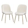 Set of 2 Shaun Upholstered Modern Dining Chairs - Lifestorey - 2 of 4
