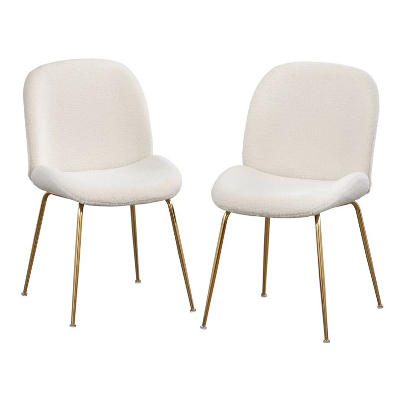 Set of 2 Shaun Upholstered Modern Dining Chairs - Lifestorey, 1 of 6