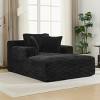 48.8'' Chaise Lounge Sofa with Removable Pillows, Full Compressed Upholstered Couch for Living Room or Bedroom Accent Seating Sofas-Maison Boucle - 3 of 4