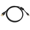 Monoprice USB 2.0 Cable - 6 Feet - Black | A Male to Mini-B 5pin Male 28/24AWG Cable with Ferrite Core - 4 of 4
