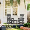 Arceso Outdoor Rocking Chair,  20 Inch  Weather Resistant  Rocker Chairs, 350lb Heavy Duty, Oversized Porch for Adult - 2 of 4