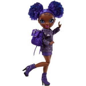 Rainbow High Jr High Series 2 Krystal Bailey- 9" Purple Posable Fashion Doll - 1 of 4
