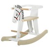 Whisen Toddler Wooden Rocking Horse Chair with Handrails and Backrest, Riding Rocker Toy Gift for 1-3 Years Old - White - 4 of 4