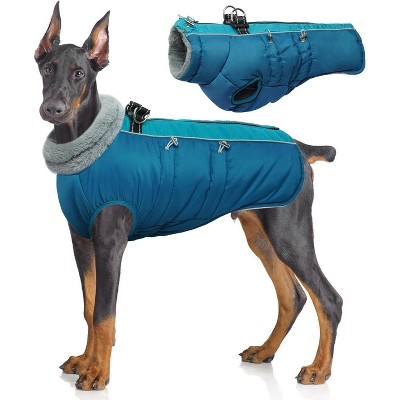 Warm Dog Coat Dog Winter Coat with Thick Fleece,Zippered Dogs Cold Weather Coats,Water-Repellent Windproof Doggy Snow Jacket