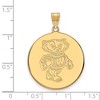 Black Bow Jewelry 10k Yellow Gold Wisconsin Badgers NCAA Extra Large Pendant - 2 of 3