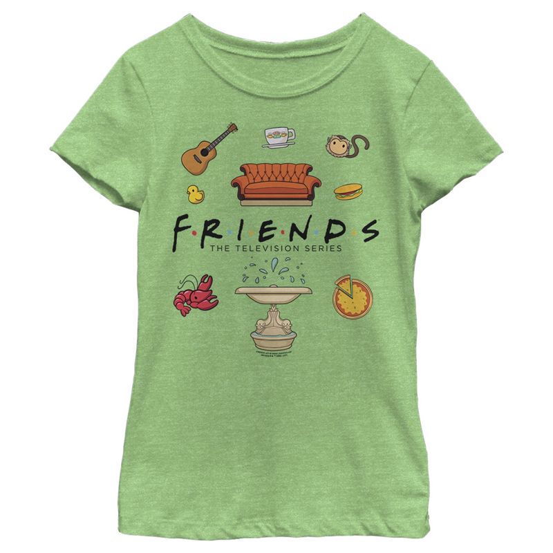 Girl's Friends Favorite Moment Icons T-Shirt, 1 of 5