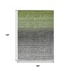 Fern Green And Gray Abstract Washable Indoor Outdoor Area Rug - 3 of 4